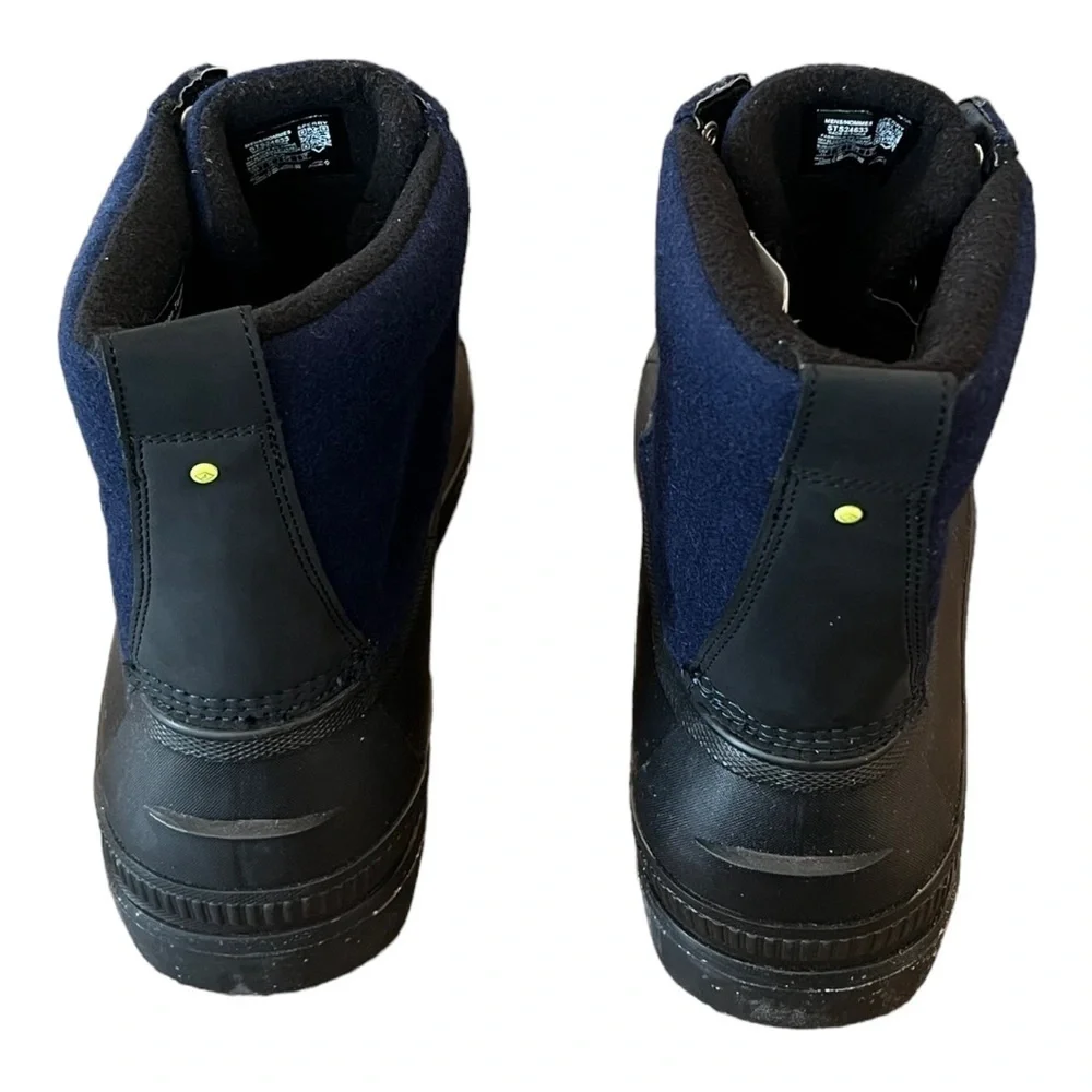 SPERRY Seacycled Ice Bay Boot Wool Blend Upper Navy